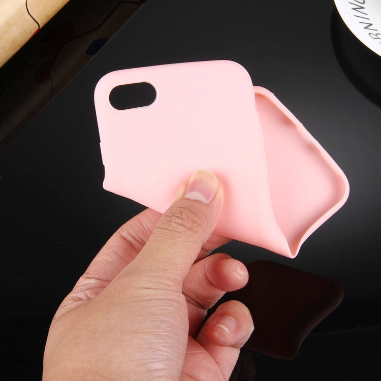 For iPhone 8 & 7 Solid Color TPU Protective Case Without Round Hole