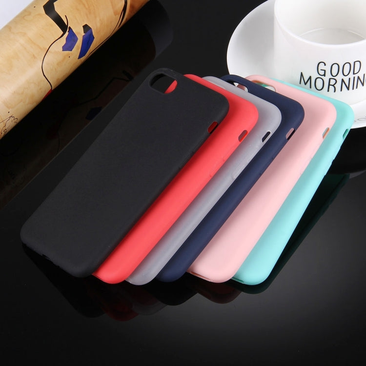 For iPhone 8 & 7 Solid Color TPU Protective Case Without Round Hole
