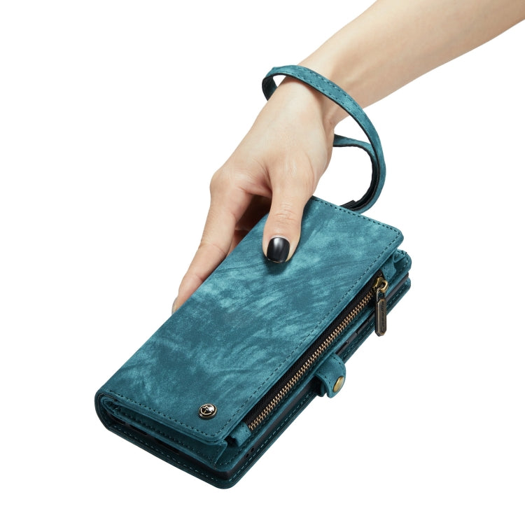 CaseMe for  iPhone 8 & 7  Multifunctional Leather Billfold with Detachable Magnetic PC Back Protective Case & Holder & 10 Card Slots & 3 Cash Slots & 1 Zipper Wallet & 2 Photo Frames & 3 Magnetic Clasps