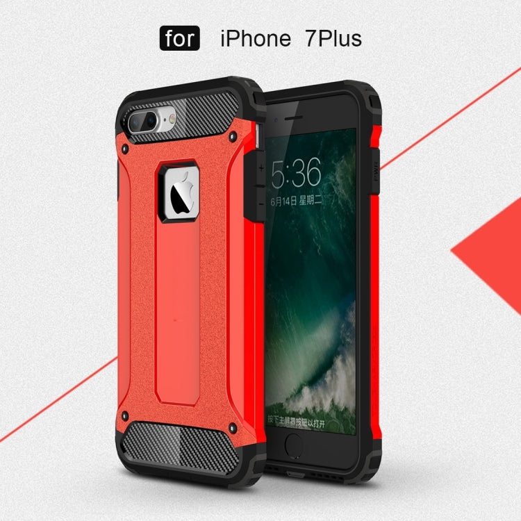 For iPhone 8 Plus & 7 Plus Tough Armor TPU + PC Combination Case