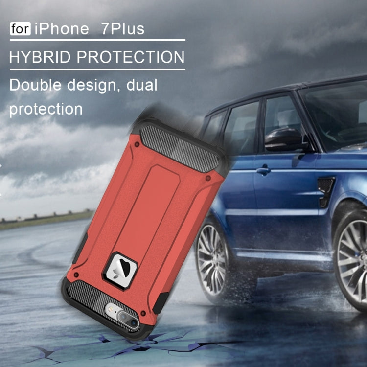 For iPhone 8 Plus & 7 Plus Tough Armor TPU + PC Combination Case