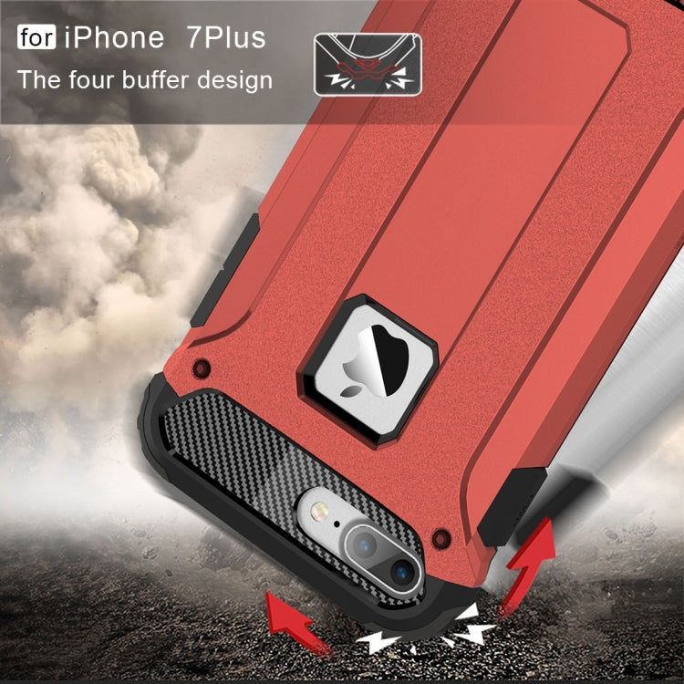 For iPhone 8 Plus & 7 Plus Tough Armor TPU + PC Combination Case
