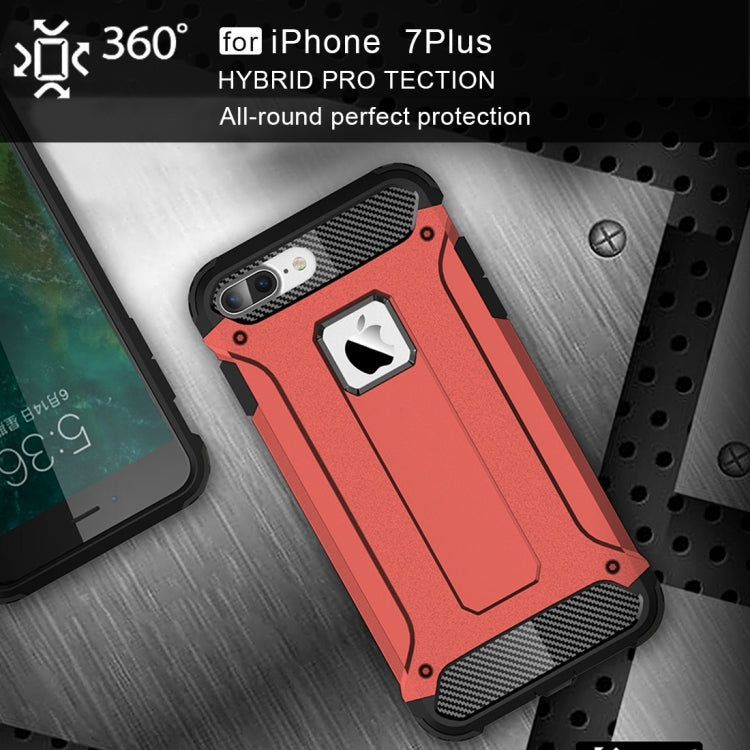 For iPhone 8 Plus & 7 Plus Tough Armor TPU + PC Combination Case