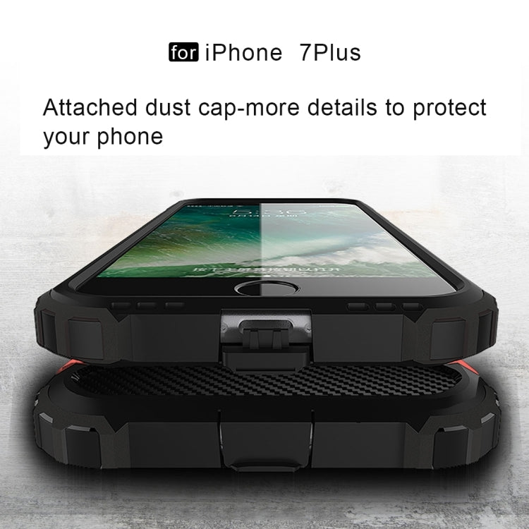 For iPhone 8 Plus & 7 Plus Tough Armor TPU + PC Combination Case