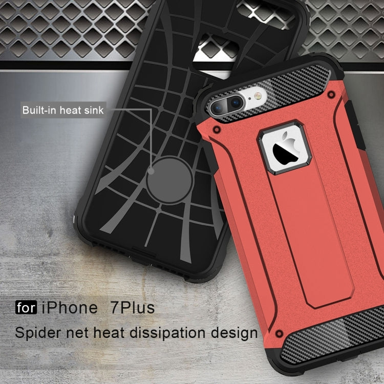 For iPhone 8 Plus & 7 Plus Tough Armor TPU + PC Combination Case