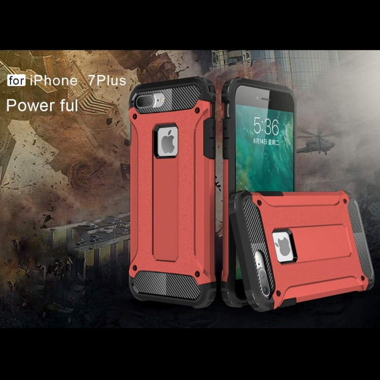 For iPhone 8 Plus & 7 Plus Tough Armor TPU + PC Combination Case