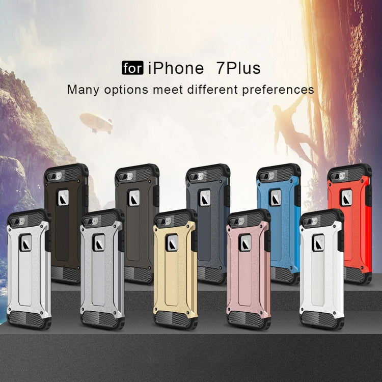 For iPhone 8 Plus & 7 Plus Tough Armor TPU + PC Combination Case