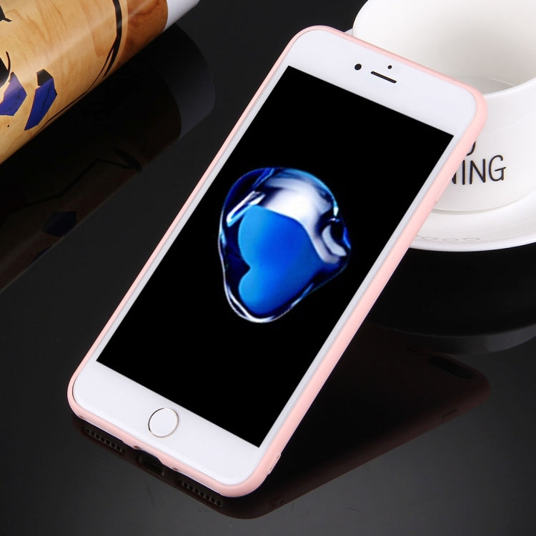 For iPhone 8 Plus & 7 Plus Solid Color TPU Protective Case Without Round Hole