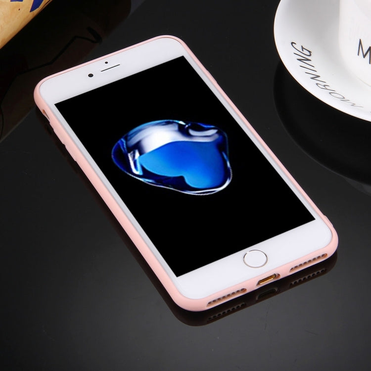 For iPhone 8 Plus & 7 Plus Solid Color TPU Protective Case Without Round Hole