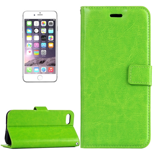 For iPhone 8 Plus & 7 Plus Crazy Horse Texture Horizontal Flip Leather Case with Magnetic Buckle & Holder & Card Slots & Wallet & Photo Frame