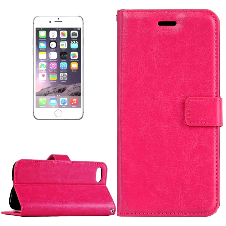 For iPhone 8 Plus & 7 Plus Crazy Horse Texture Horizontal Flip Leather Case with Magnetic Buckle & Holder & Card Slots & Wallet & Photo Frame