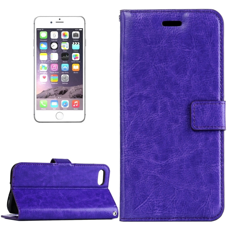 For iPhone 8 Plus & 7 Plus Crazy Horse Texture Horizontal Flip Leather Case with Magnetic Buckle & Holder & Card Slots & Wallet & Photo Frame