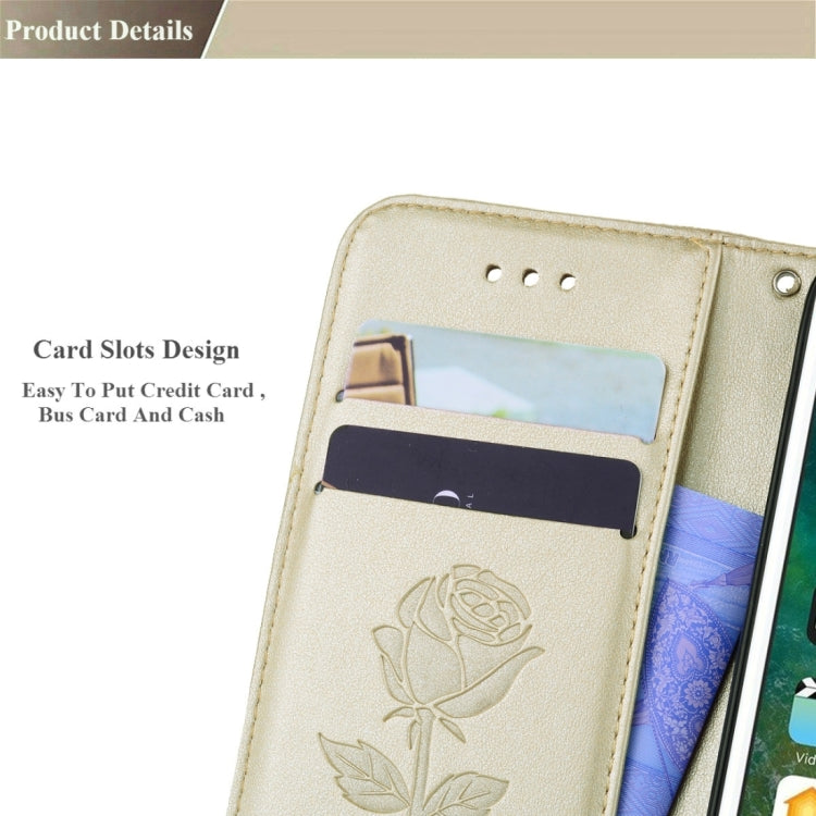Fro iPhone 8 Plus & 7 Plus Roses Pressed Flowers Pattern Flip Leather Case with Holder & Card Slots & Wallet