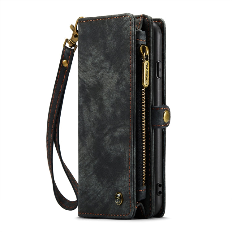 CaseMe for iPhone 8 Plus & 7 Plus Multifunctional Leather Billfold with Detachable Magnetic PC Back Protective Case & Holder & 11 Card Slots & 3 Cash Slots & 1 Zipper Wallet & 2 Photo Frames & 3 Magnetic Clasps