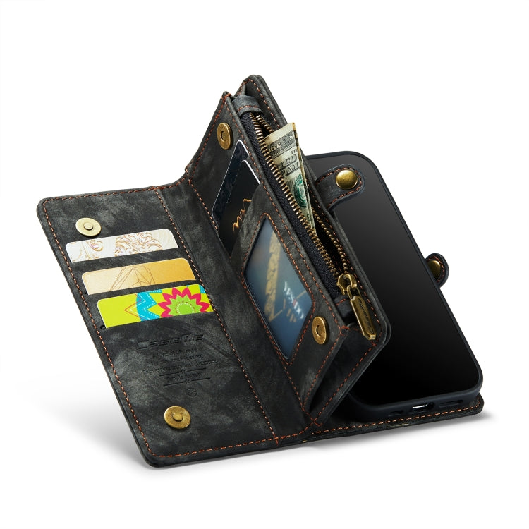 CaseMe for iPhone 8 Plus & 7 Plus Multifunctional Leather Billfold with Detachable Magnetic PC Back Protective Case & Holder & 11 Card Slots & 3 Cash Slots & 1 Zipper Wallet & 2 Photo Frames & 3 Magnetic Clasps