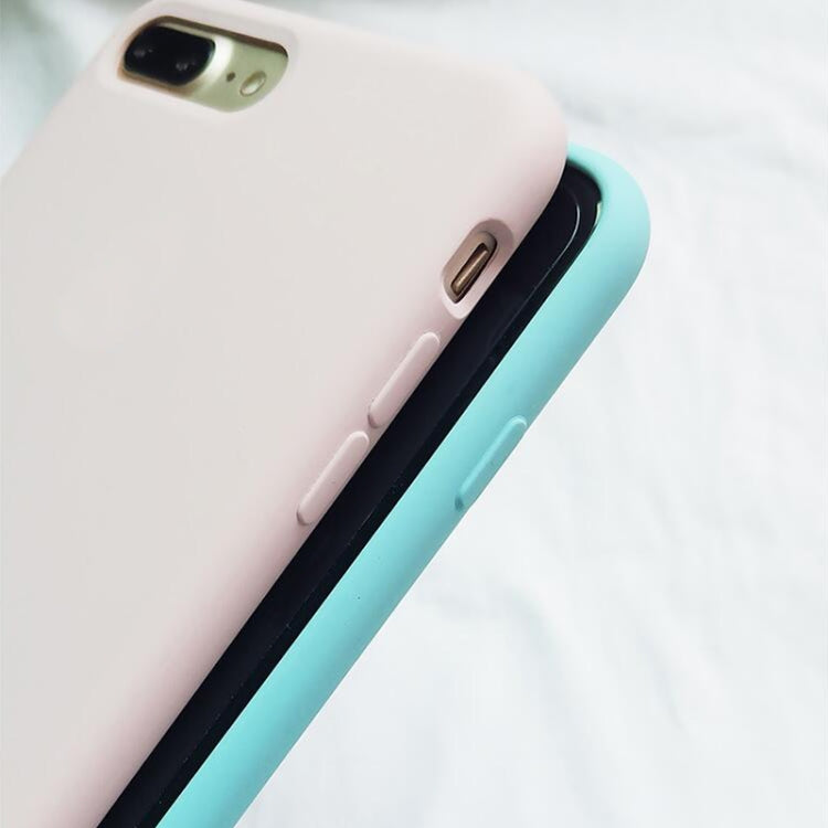 Pure Color Liquid Silicone Case for iPhone 8 Plus & 7 Plus