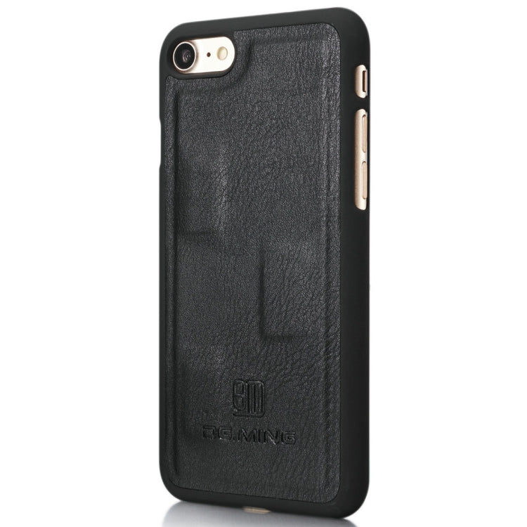DG.MING for iPhone 8 & 7 Crazy Horse Texture Horizontal Flip Detachable Magnetic Protective Case with Holder & Card Slots & Wallet