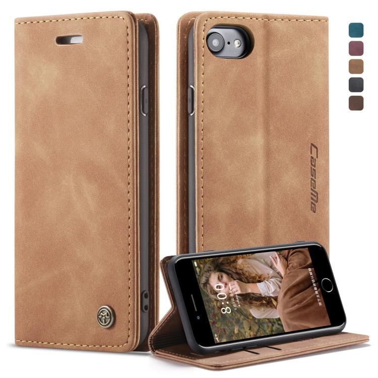 CaseMe-013 Multifunctional Retro Frosted Horizontal Flip Leather Case for iPhone 7 / 8, with Card Slot & Holder & Wallet