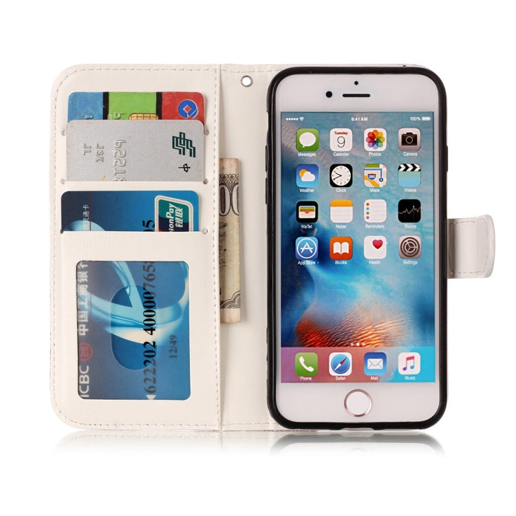 For iPhone 8 & 7 Embossed Horizontal Flip Leather Case with Holder & Card Slots & Wallet & Photo Frame, For iPhone SE 2020 & 8 & 7, For 8 & 7