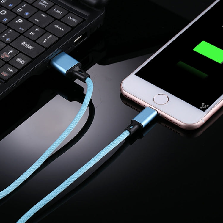 1m 2A USB to 8 Pin Nylon Weave Style Data Sync Charging Cable
