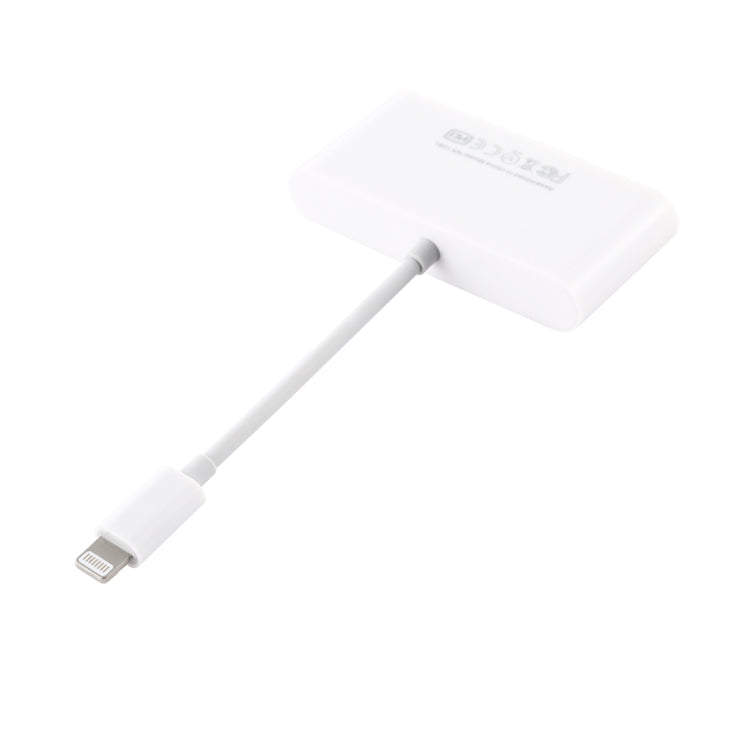 NK-108L 8 Pin to USB + TF Card + SD Card Camera Reader Adapter, Compatible with IOS 9.1 and Above Systems