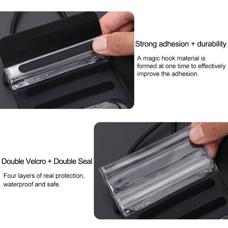 Outdoor Diving Swimming Mobile Phone Touch Screen Waterproof Bag for 5.1 to 6 Inch Mobile Phone
