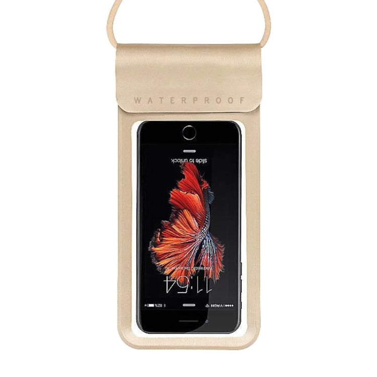 Outdoor Diving Swimming Mobile Phone Touch Screen Waterproof Bag for Below 5 Inch Mobile Phone
