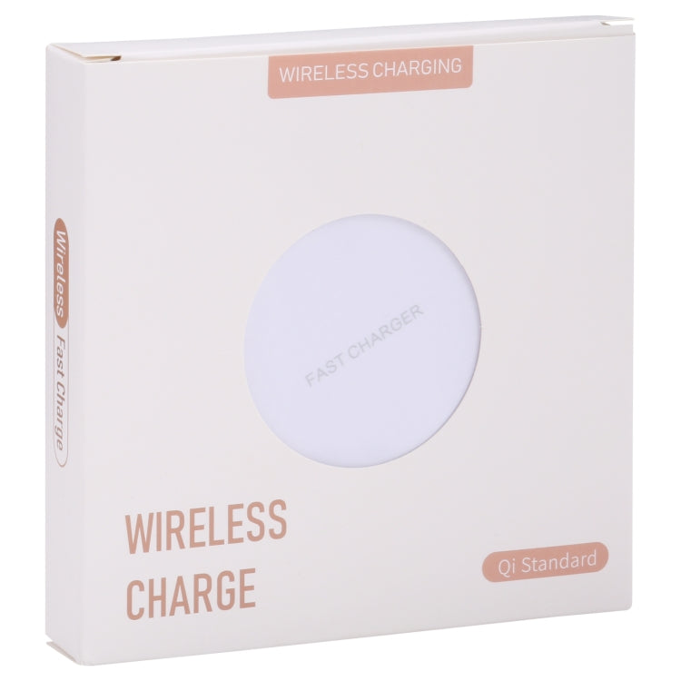 10W QI Plaid Pattern Round Metal Wireless Charger