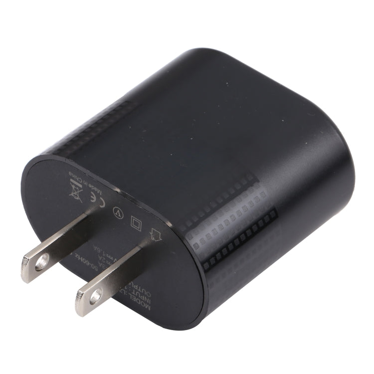 LZ-2117 18W QC3.0 3.1A USB Fast Charger, US Plug