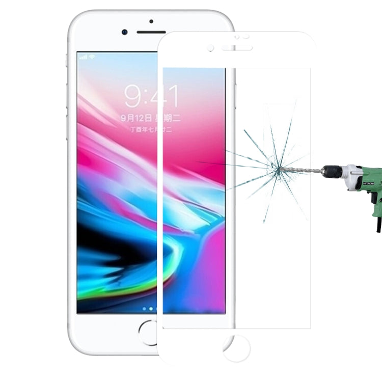 For iPhone 8 Plus 0.26mm 9H Surface Hardness 2.5D Explosion-proof Full Screen Silk-screen Tempered Glass Screen Film
