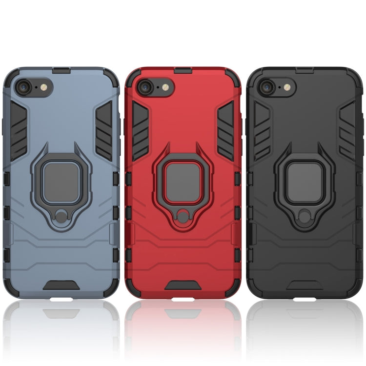 PC + TPU Shockproof Protective Case for iPhone 8 Plus & 7 Plus, with Magnetic Ring Holder