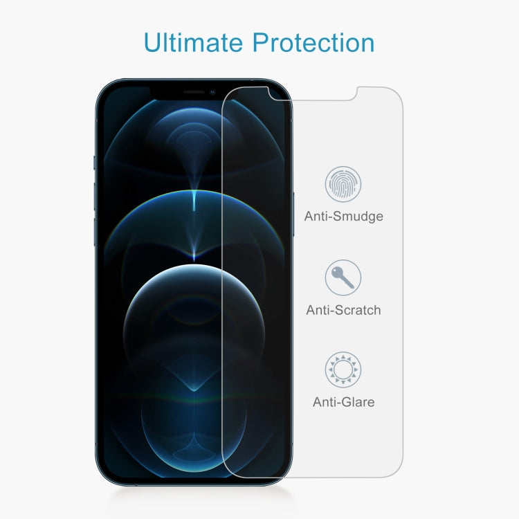 For iPhone 12 Pro Max 10pcs 0.26mm 9H 2.5D Tempered Glass Film (Slotted), For iPhone 12 Pro Max