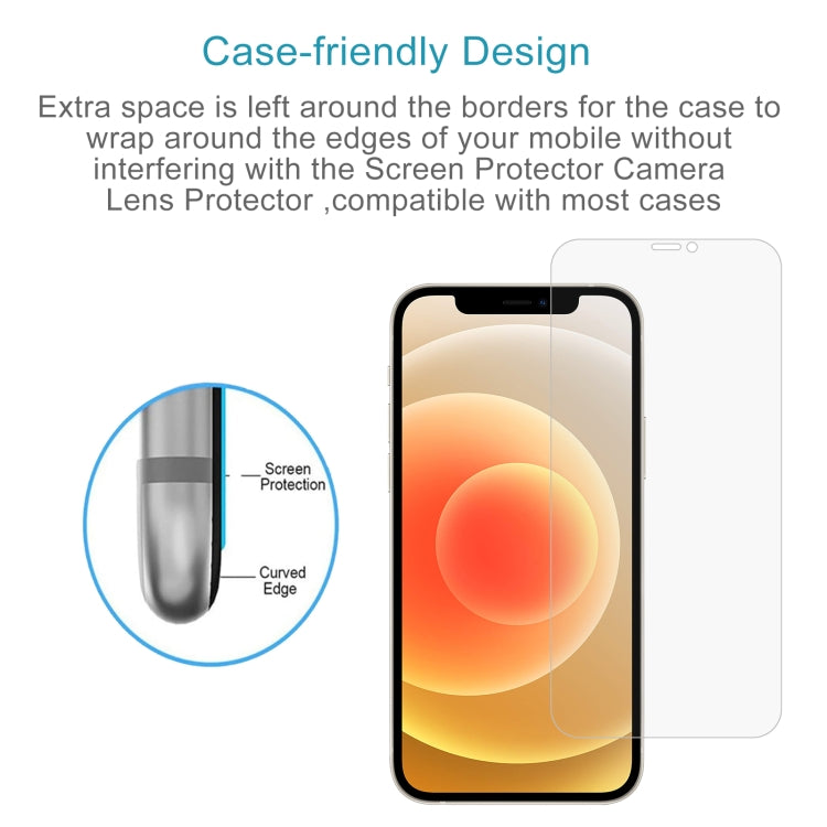 For iPhone 12 mini 50 PCS 0.26mm 9H 2.5D Tempered Glass Film (Open Hole), For iPhone 12 mini