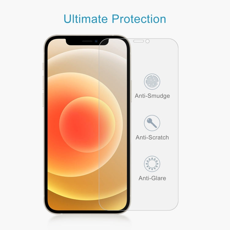 For iPhone 12 mini 50 PCS 0.26mm 9H 2.5D Tempered Glass Film (Open Hole), For iPhone 12 mini