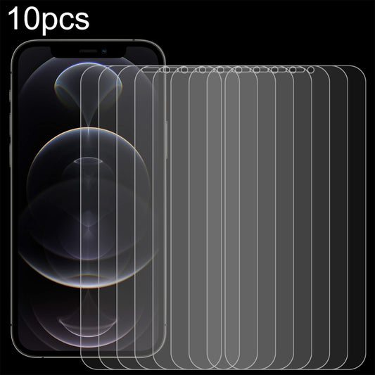 For iPhone 12 Pro Max 10pcs 0.26mm 9H 2.5D Tempered Glass Film (Open Hole), For iPhone 12 Pro Max