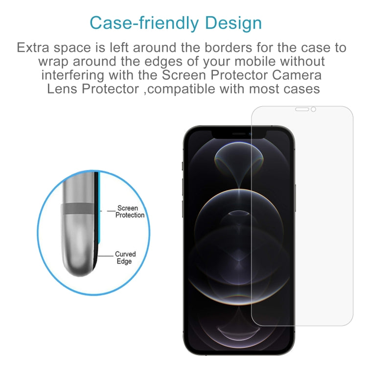 For iPhone 12 Pro Max 10pcs 0.26mm 9H 2.5D Tempered Glass Film (Open Hole), For iPhone 12 Pro Max
