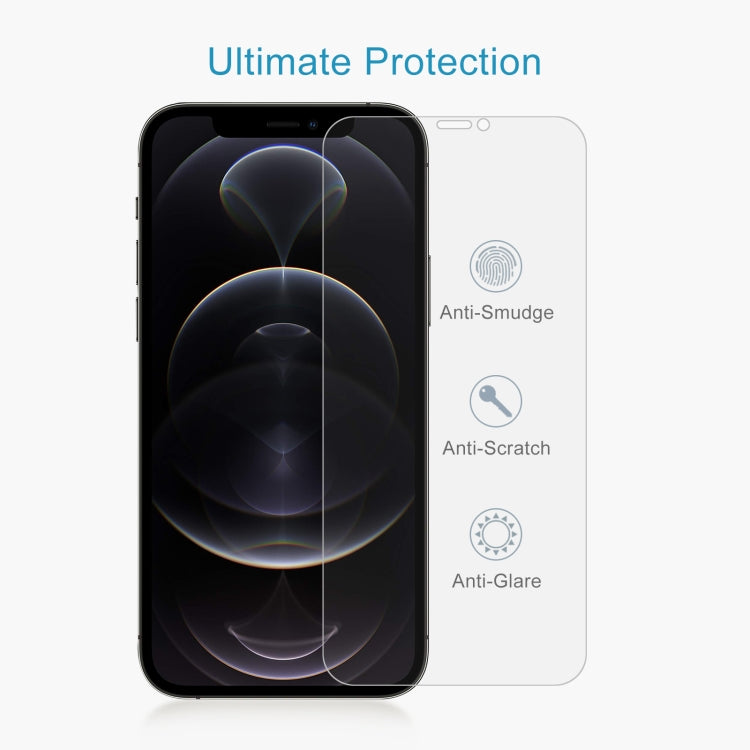 For iPhone 12 Pro Max 10pcs 0.26mm 9H 2.5D Tempered Glass Film (Open Hole), For iPhone 12 Pro Max