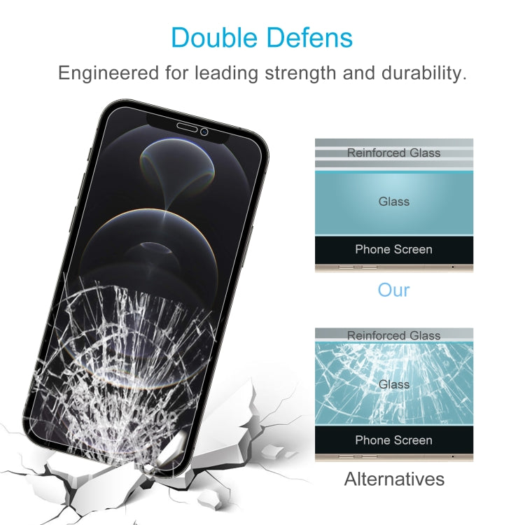 For iPhone 12 Pro Max 10pcs 0.26mm 9H 2.5D Tempered Glass Film (Open Hole), For iPhone 12 Pro Max