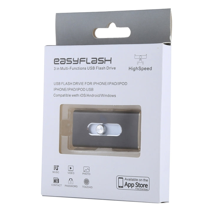 RQW-02 3 in 1 USB 2.0 & 8 Pin & Micro USB 16GB Flash Drive
