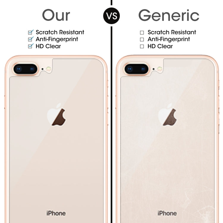 For IPhone 8 Plus & 7 Plus rear membrane 0.3mm 9H hardness 2.5d arc frontier defense explodes high-quality tempered rear membrane