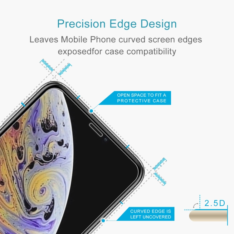 For iPhone XS Max 10pcs 9H 2.5D Tempered Glass Film, For iPhone XS Max(10pcs)