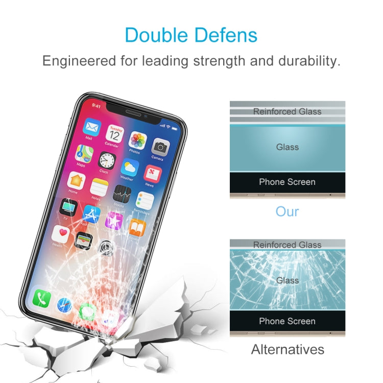 For iPhone XS / X 100pcs 9H 2.5D Tempered Glass Film, For X & XS(100pcs)
