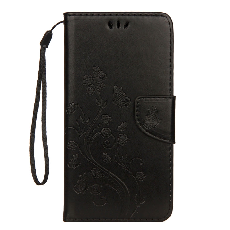 For iPhone XS Max Embossed Butterfly Pattern Horizontal Flip Leather Case with Card Slot & Holder & Wallet & Lanyard
