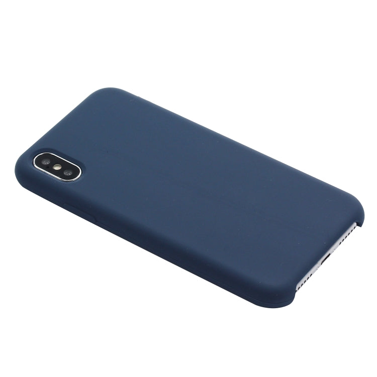 For iPhone XS Max Four Corners Full Coverage Liquid Silicone Protective Case Back Cover