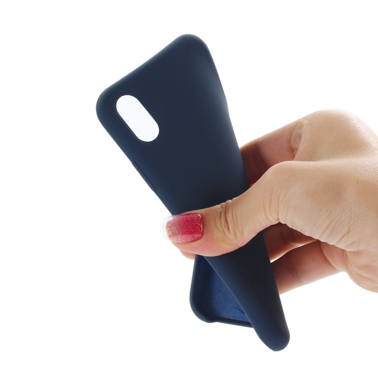 For iPhone XS Max Four Corners Full Coverage Liquid Silicone Protective Case Back Cover