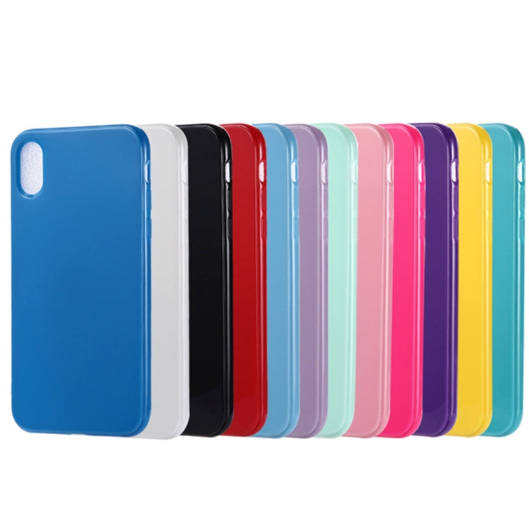 For iPhone XS Max Candy Color TPU Case