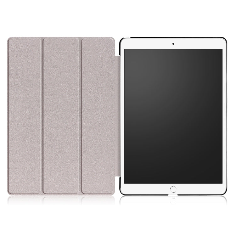 Custer Texture Horizontal Flip Leather Case for iPad Air 2019 10.5 inch, with Three-folding Holder & Sleep / Wake-up Function, For iPad Air 2019 10.5 inch