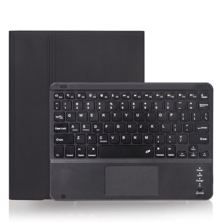 X-11BC Skin Plain Texture Detachable Bluetooth Keyboard Tablet Case for iPad Pro 11 inch 2020 / 2018, with Touchpad & Pen Slot