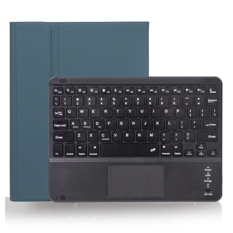 X-11BC Skin Plain Texture Detachable Bluetooth Keyboard Tablet Case for iPad Pro 11 inch 2020 / 2018, with Touchpad & Pen Slot