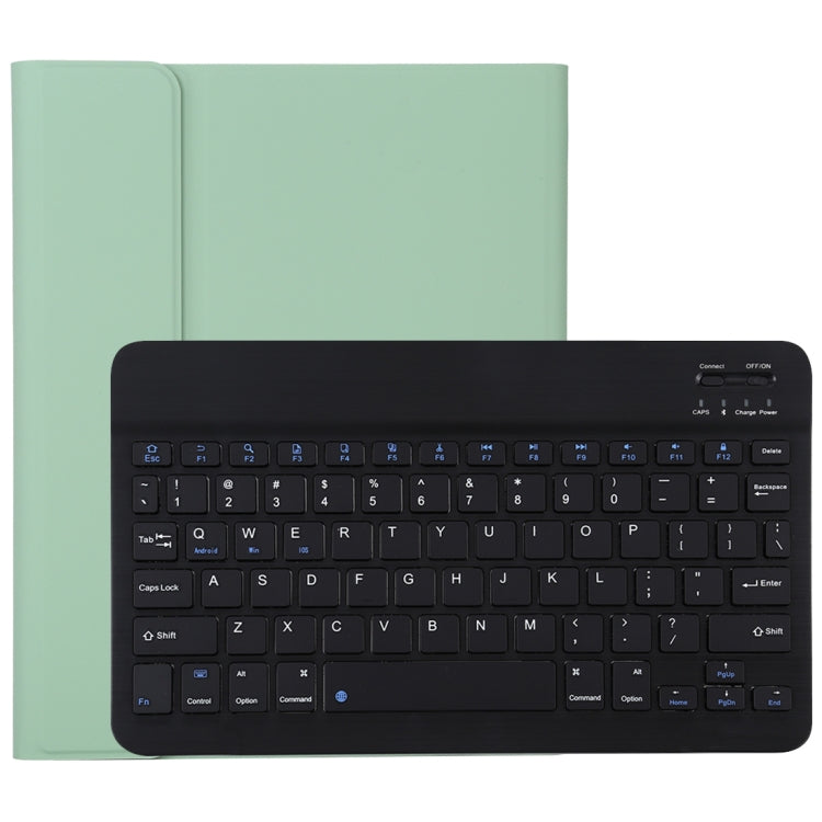 TG11B Detachable Bluetooth Black Keyboard + Microfiber Leather Tablet Case for iPad Pro 11 inch (2020), with Pen Slot & Holder, Black Keyboard